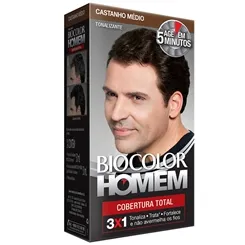 BIOCOLOR HOMEM CASTANHO MEDIO