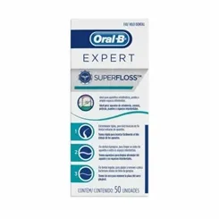 FIO DENAL ORAL B SUPER FLOSS 50 UN