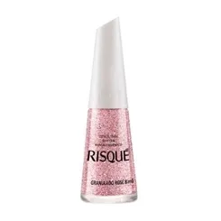 RISQUE ESMALTE GLITTER GRANULADO ROSE 8ML