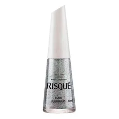RISQUE ESMALTE GLITTER AS MIL PURPURINAS 8ML