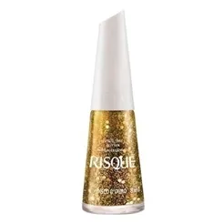 RISQUE ESMALTE GLITTER DISCO D´OURO 8ML