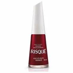 RISQUE ESMALTE HOJE SO VOLTO AMANHA  8ML