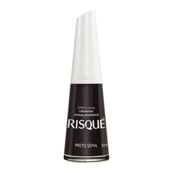 RISQUE ESMALTE PRETO SEPIA 8ML
