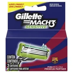 GILLETTE MACH 3 SENSITIVE CART. L3P2 BARCELONA