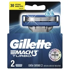 GILLETTE MACH 3 TURBO CART.C/2