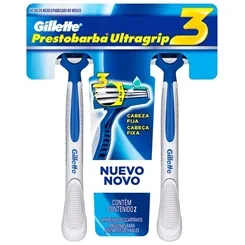 PRESTOBARBA 3 ULTRAGRIP  C/2