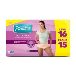 FRALDA PLENITUDE ACTIVE MULHER G/XG C/16