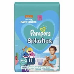 FRALDA PAMPERS SPLASHERS M/G C/11