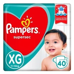FRALDA PAMPERS HIPER M C/40 SUPERSEC
