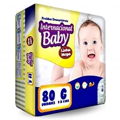 FRALDA INTERNACIONAL BABY MEGA G C/80