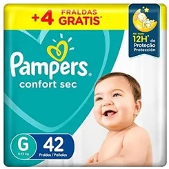FRALDA PAMPERS CONFORT SEC MEGA G C/42