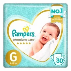 FRALDA PAMPERS PREMIUM CARE G C/30
