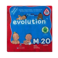 FRALDA  EVOLUTION JUMBO M C/20