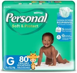 FRALDA PERSONAL BABY HIPER G 80 UN