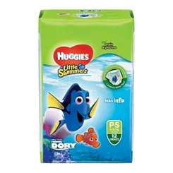 FRALDA  HUGGIES PRAIA E PISCINA P C/12