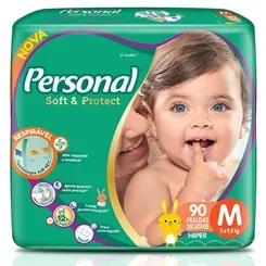 FRALDA PERSONAL BABY HIPER M 90 UN