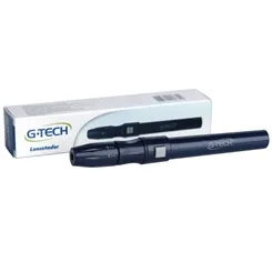 CANETA LANCETADORA C/ EJETOR DE LANCETA G-TECH
