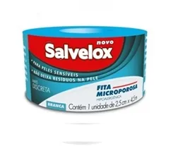 FITA MICROPOROSA 2,5X4,5M  BRANCA SALVELOX