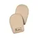 CALCANHEIRA ANTI-IMPACTO CALK COURO BEGE 33/36
