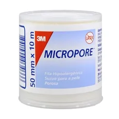 MICROPORE BRANCA 3M 5CM X 10M