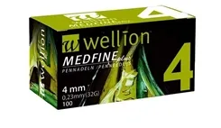AGULHA P/CANETA INSULINA 4MM C/100 WELLION