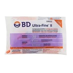 SERINGA BD U.F 8MM 0.3ML C/10
