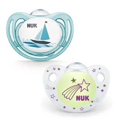 CHUP.NUK KIT DIA/NOITE C/2 TAM 2 AZUL