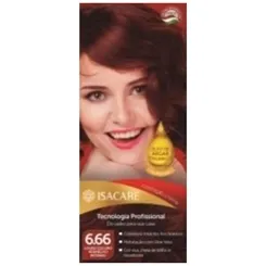 ISACARE TINTURA 6.66 LOURO ESCURO VERMELHO INTENSO