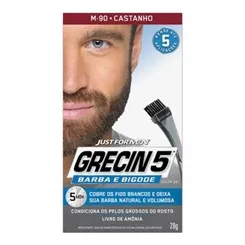 GRECIN 5 BARBA E BIGODE M-90 CASTANHO