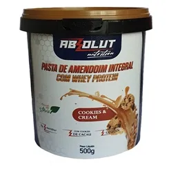 PASTA DE AMENDOIM INTEGRAL COOKIES 1,005KG ABSOLUT
