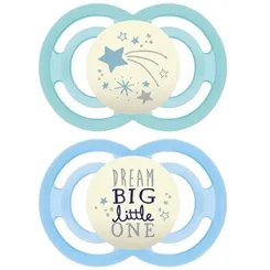 CHUPETA MAM PERFECT NIGHT (6+ MESES AZUL) C/2 UNIDS