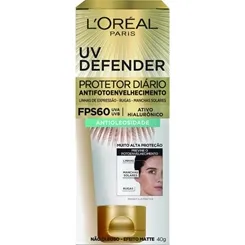 LOREAL UV DEFENDER FPS60/40G MATTE/HIALURONICO