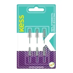 ESCOVINHA INTERDENTAL CONICO 3-7MM REFIL C/6 PRIME WHITE