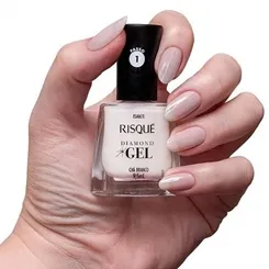 RISQUE ESMALTE GEL CHA BRANCO 9,5ML