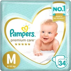 FRALDA PAMPERS PREMIUM CARE M C/34