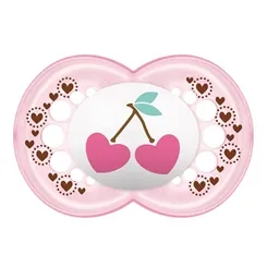 CHUPETA MAM COLECAO TRENDS +6 MESES ROSA