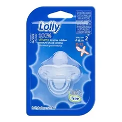 CHUP.LOLLY 100% SILICONE ORT. TAM2 TRANSPARENTE