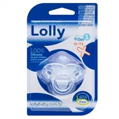 CHUP.LOLLY 100% SILICONE ORT. TAM1 TRANSPARENTE