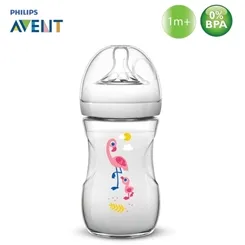 MAMAD.AVENT PETALA ULTRA-SUAVE E FLEXIVEL 260ML FLAMINGO