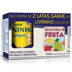 NINHO NUTRIGOLD KIT C/2 800G+1 LIVRO EDUCATIVO