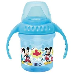 CANECA DISNEY SILICONE LILLO 230ML AZUL