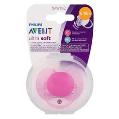CHUPETA AVENT ULTRA SOFT C/1 ROSA 6-18M
