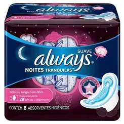 ALWAYS PROTEÇÃO TOTAL NOTURNO SUAVE C/ABAS C/8
