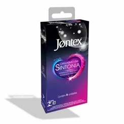 PRESERV.JONTEX ORGASMO EM SINTONIA C/4 UN