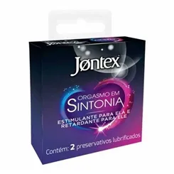 PRESERV.JONTEX ORGASMO EM SINTONIA C/2 UN