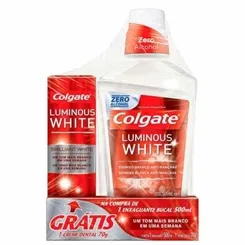 COLGATE LUMINOUS WHITE KIT 1 CD+ENX 500ML