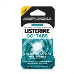 LISTERINE GO C/4 TABLETES