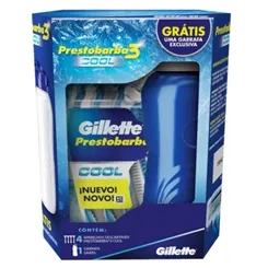 GILLETTE PREST.3 COOL C/4 APAR.+GARRAFA