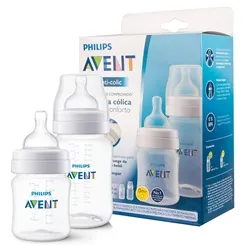 KIT MAMADEIRA AVENT ANTI-COLICA C/2 125ML+260ML