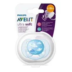 CHUPETA AVENT ULTRA SOFT C/1 AZUL 6-18M